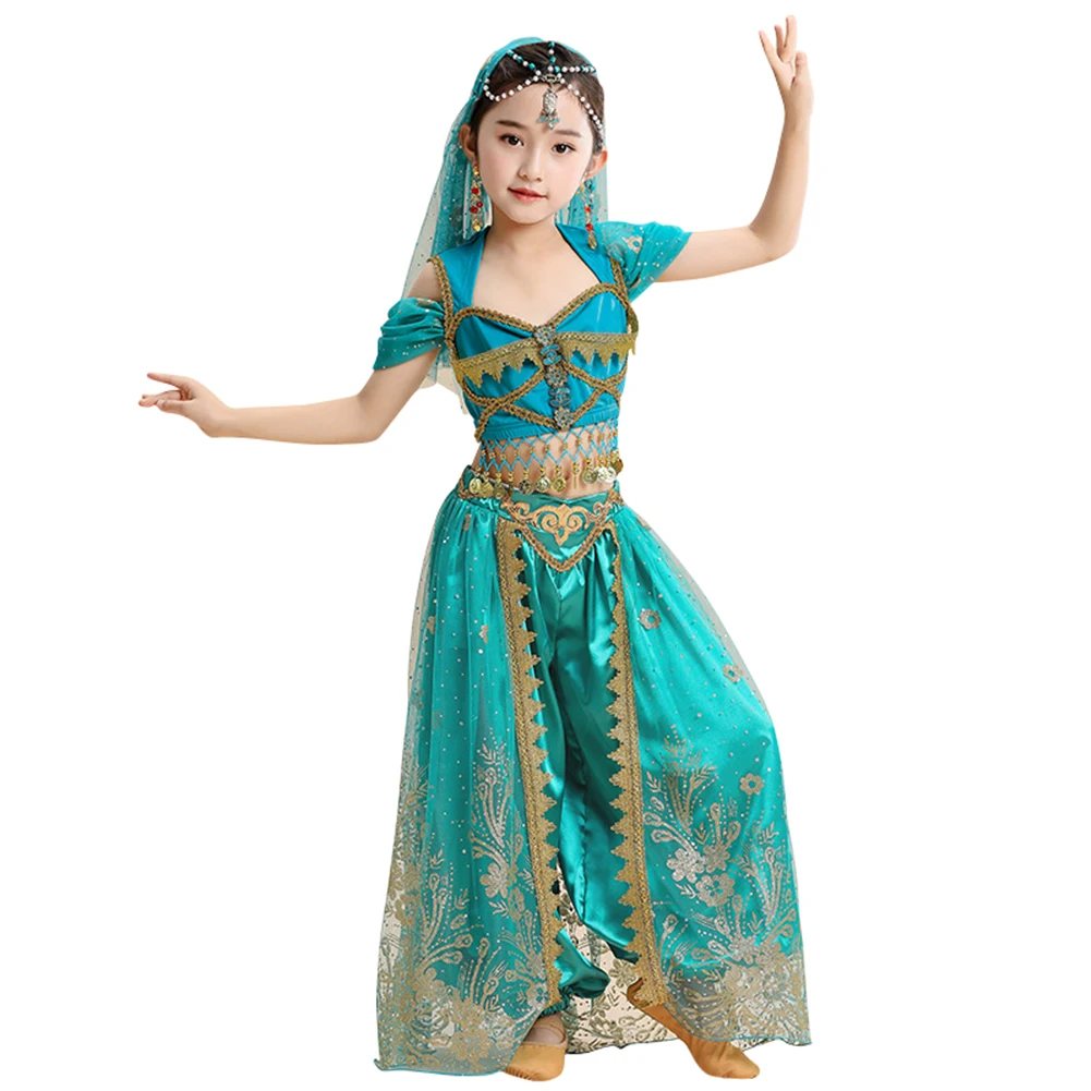 

Belly Dance Costumes Kids Oriental Dance Girls Belly Dancing India Belly Dance Set Clothes Bellydance Child Kids Indian 2 Colors