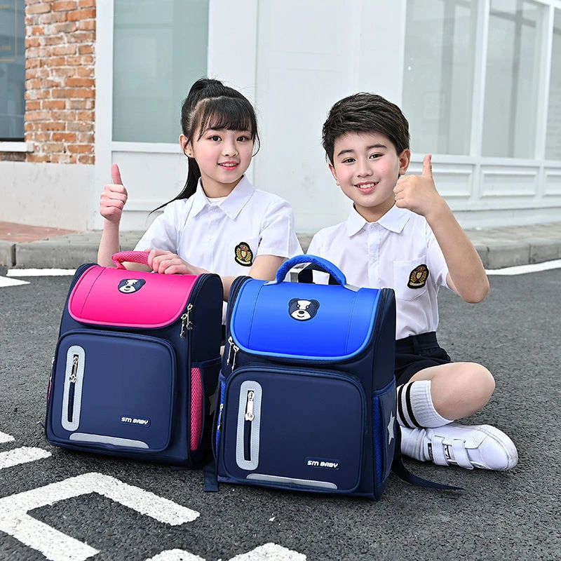 OSLD Girls Boys Lightweight Backpack British Style Bookbags Children School Bags Kids Fashion Student Waterproof Backpack