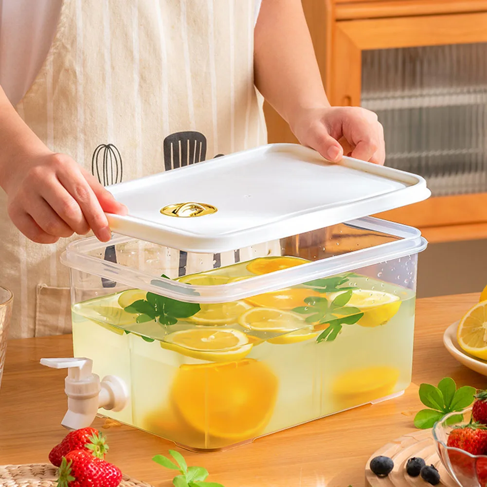 

Семейный чайник, холодильник с краном, бутылка для лемонгада, посуда для напитков, чайник, диспенсер для напитков, крутой домашний кувшин дл...