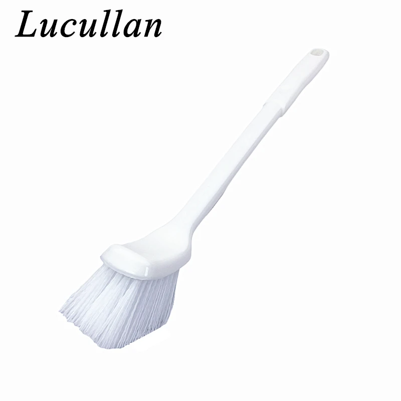 

Щетка для пыли для шин/тормозов Lucullan с длинной ручкой и угловой головкой, специально для автомобильных колесных колес и вкладышей для крыльев