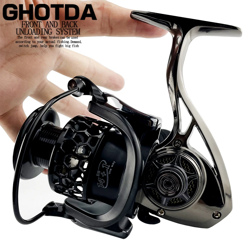 

Левая/правая сменная катушка GHOTDA для дальней рыбалки, 1000 ~ 7000, рыболовная приманка для океанских скал, катушка для ловли нахлыстом и рекой