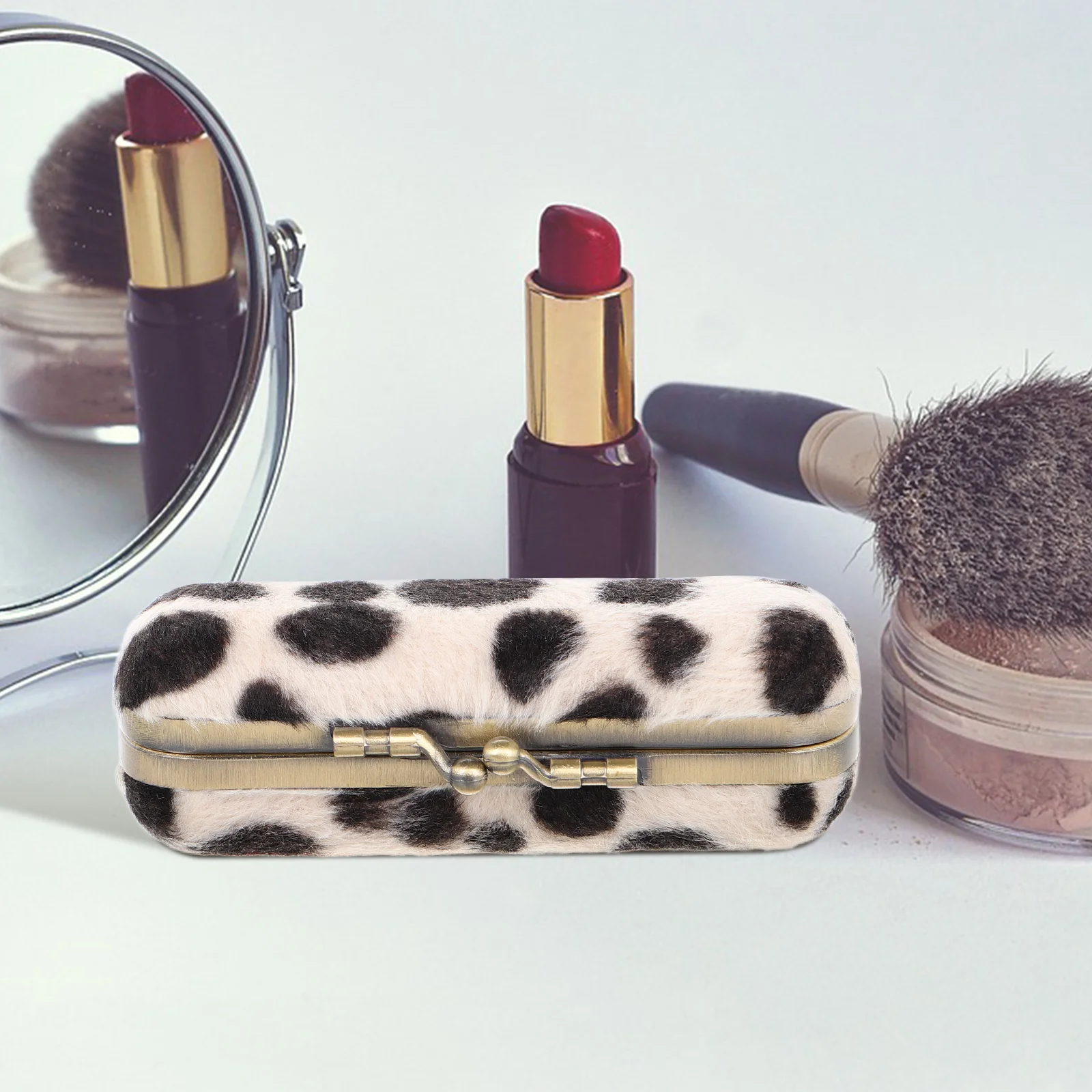 Коробка для хранения помады контейнер макияжа кошелька держатель из кованого