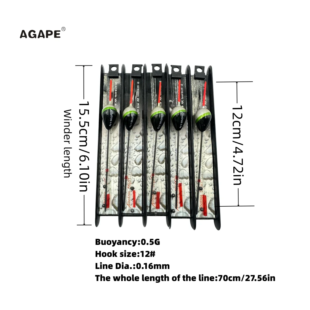 

Agape 5/10/шт. Набор поплавков для рыбалки снаряжение готовое снаряжение 0,5 г рыболовные аксессуары для ловли карпа рыболовные снасти смачиваемые