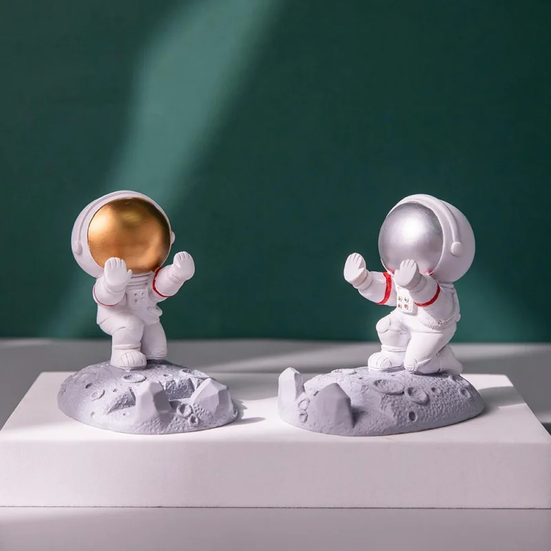 Милые 3D астронавты из смолы украшения держатель-подставка кронштейн космонавта