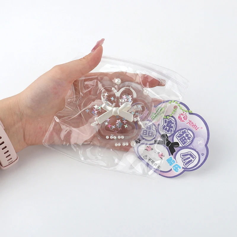 Прозрачный жемчуг бант кошачий коготь круассан сжимаемые игрушки супер мягкая