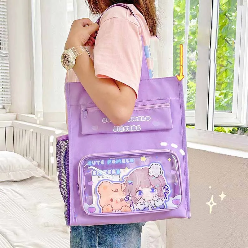 

Multifunction Women's Bag High School Large Capacity Versatile Handbag Student School Tote Bags School Bags For Teenage Girls