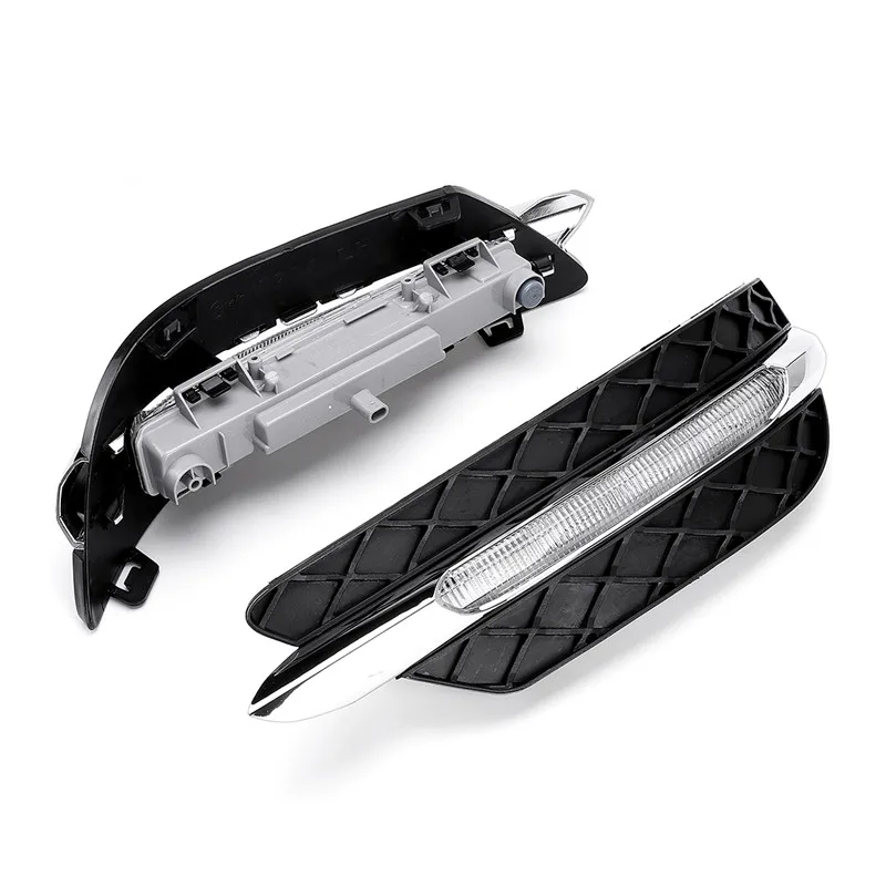 

Car Lights LED DRL Running Light Amber Turn Signal Light Fog Lamps For Mercedes-Benz C-Class W204 2011 2012 2013 #MB1039117