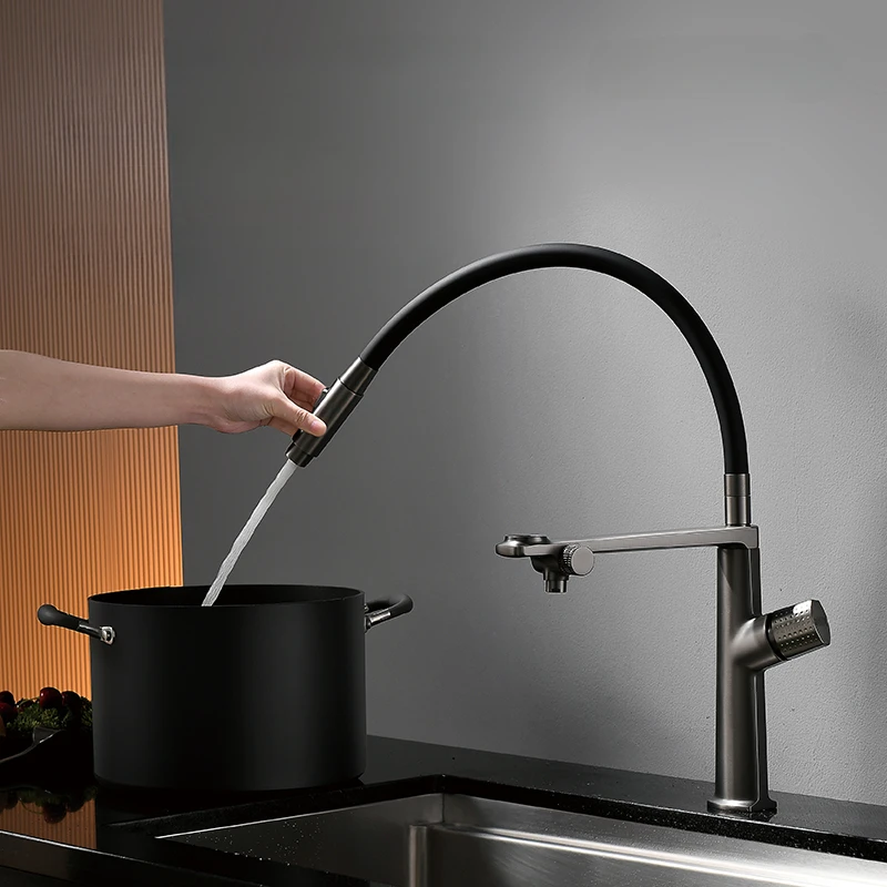 Кухонный смеситель из латуни с фильтрованной водой