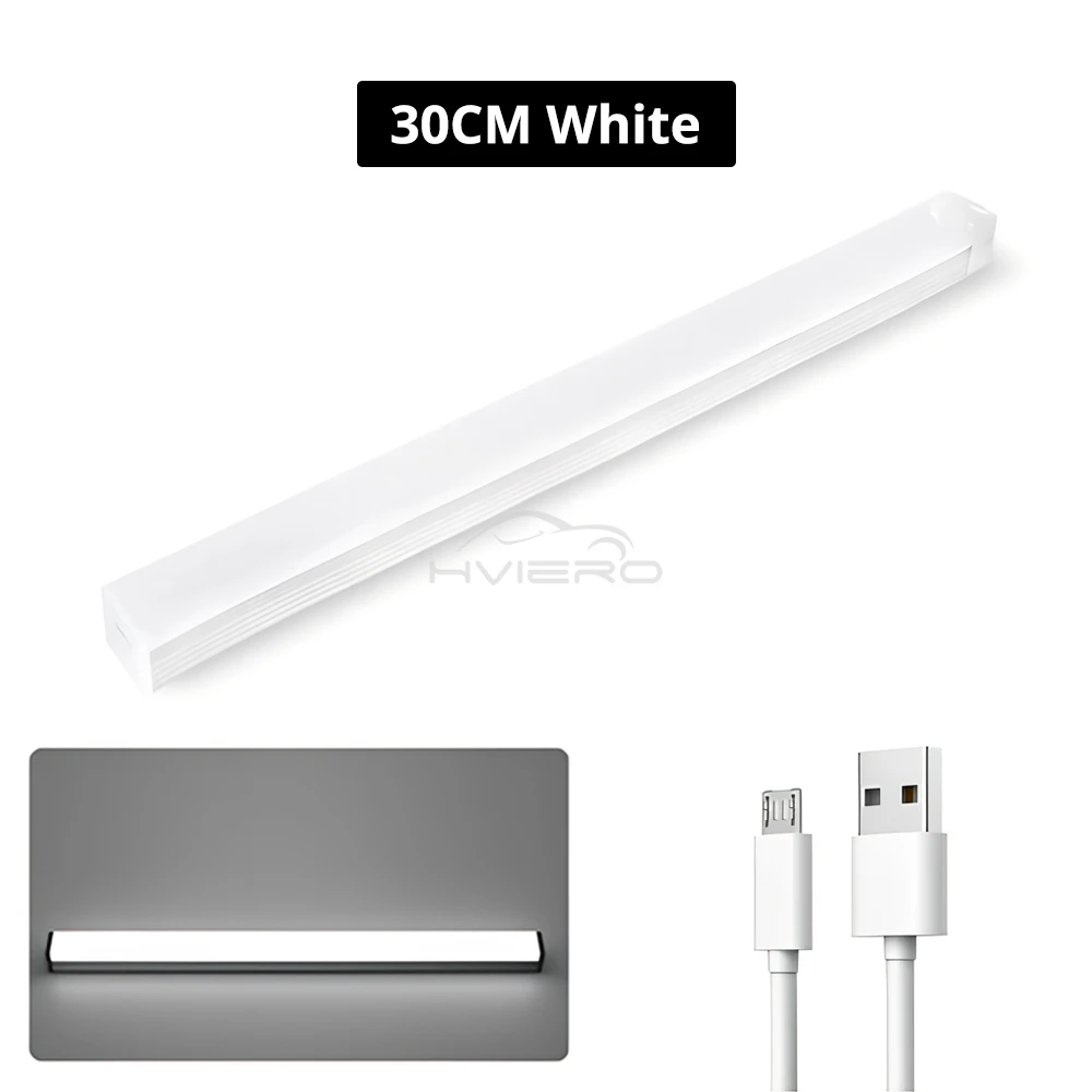 

Светодиодный автомобильный датчик движения, ночник 10/20/30 см, автоматическая индукционная лампа, перезаряжаемая через USB, умное освещение комнаты, магнитное декоративное