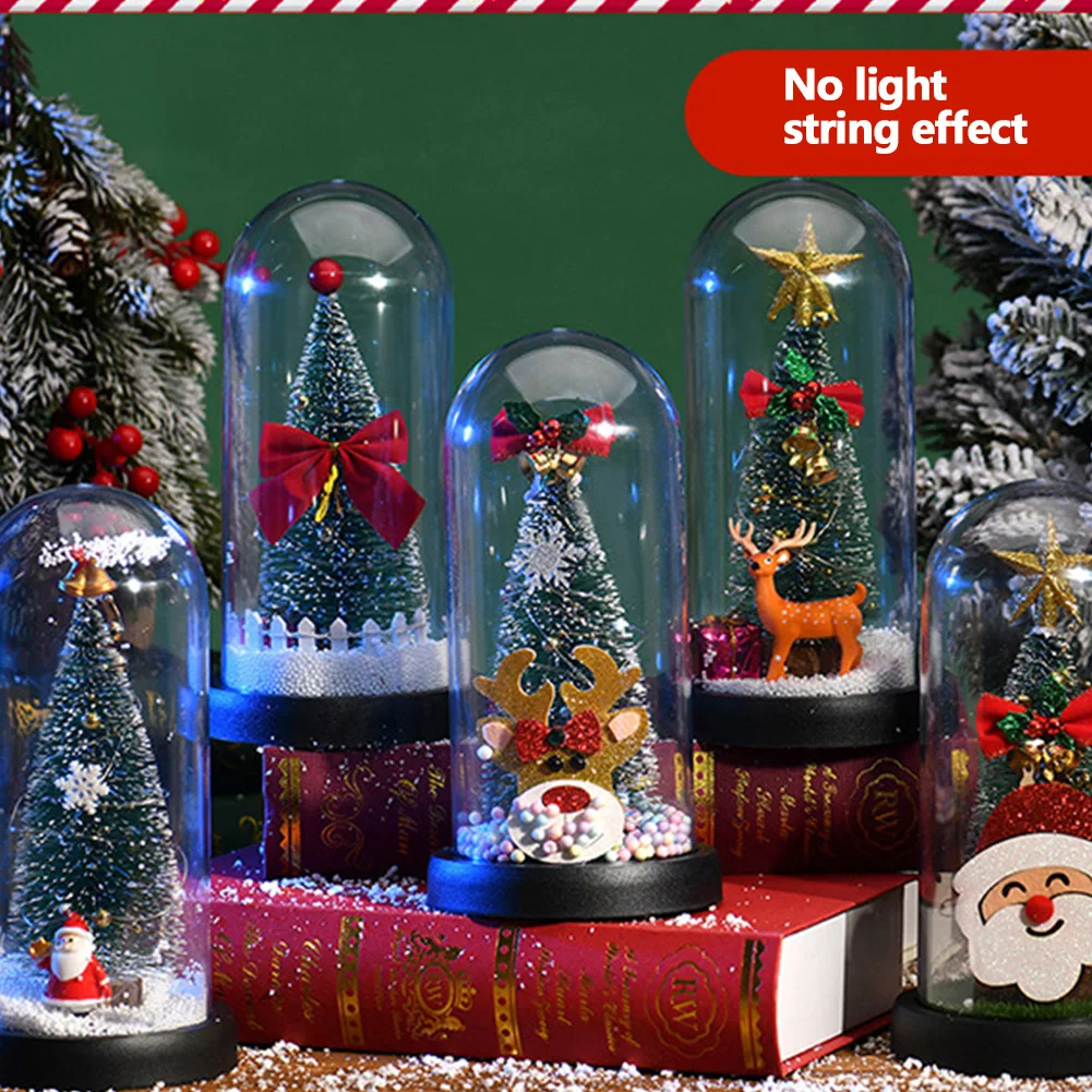 Мерцающая рождественская елка украшение на батарейках со снегом Искусственная