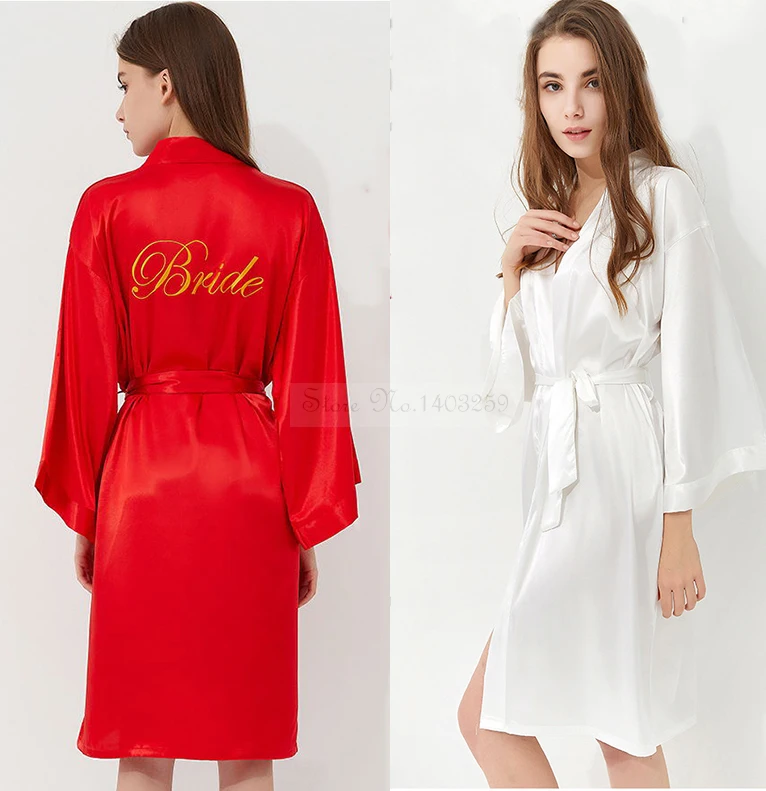 Халат женский с вышивкой свадебная сорочка для невесты и подружки пикантная
