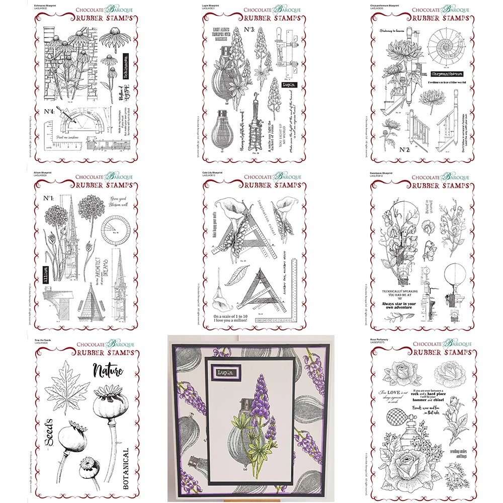 

New Arrival Vintage Flowers Clear Stamps No Cutting Dies For Diy Paper Cards Scrapbook Decorating Photo Albums Handmade Craft