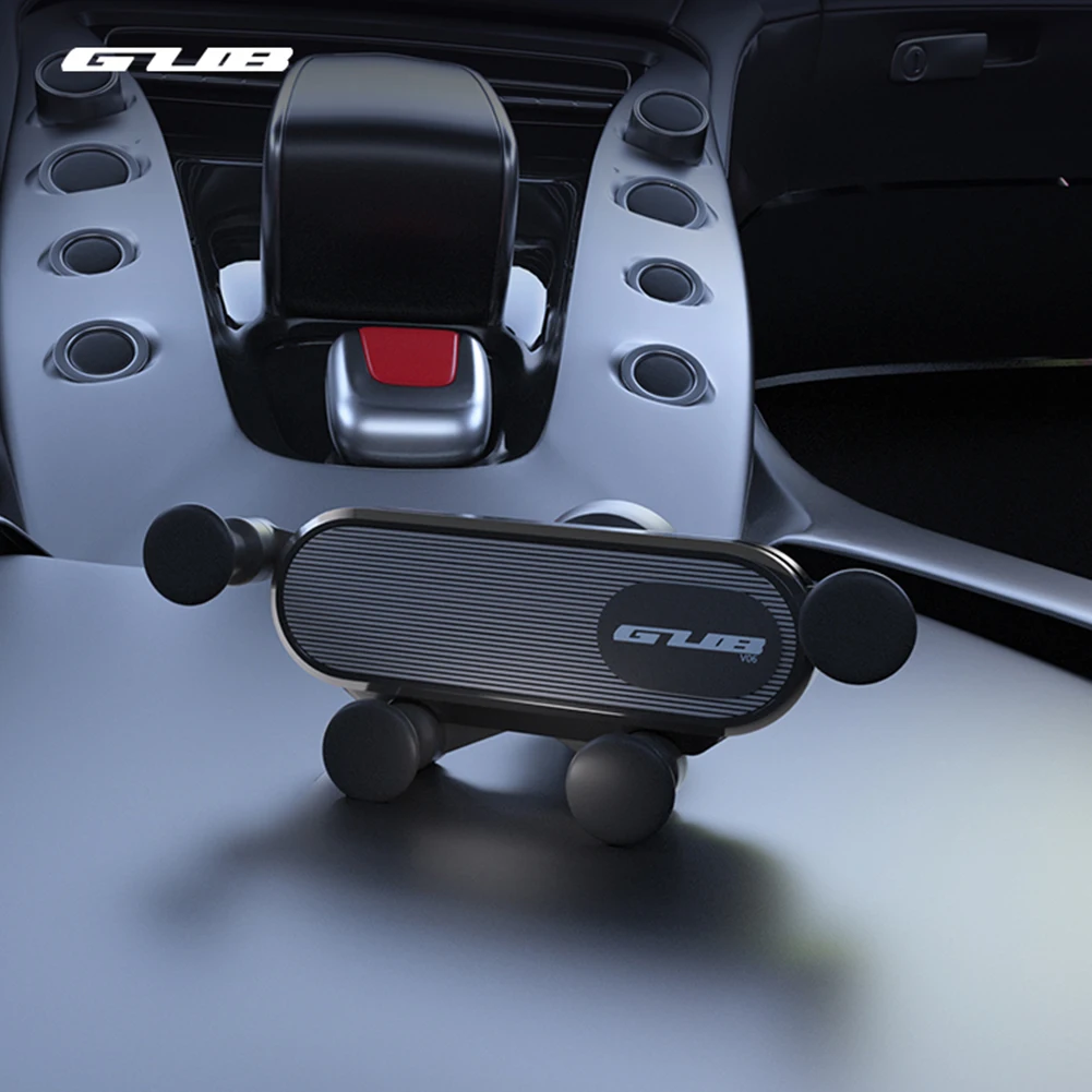 

Gub V06 Smartphone Bracket Air Vent Clip Mount Retractable Automatic Support for All Kinds of Car Air Conditioner Vents