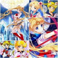 3005001000 piece pretty soldier sailor moon paper jigsaw puzzles diy decompression creative toys birthday gifts family games