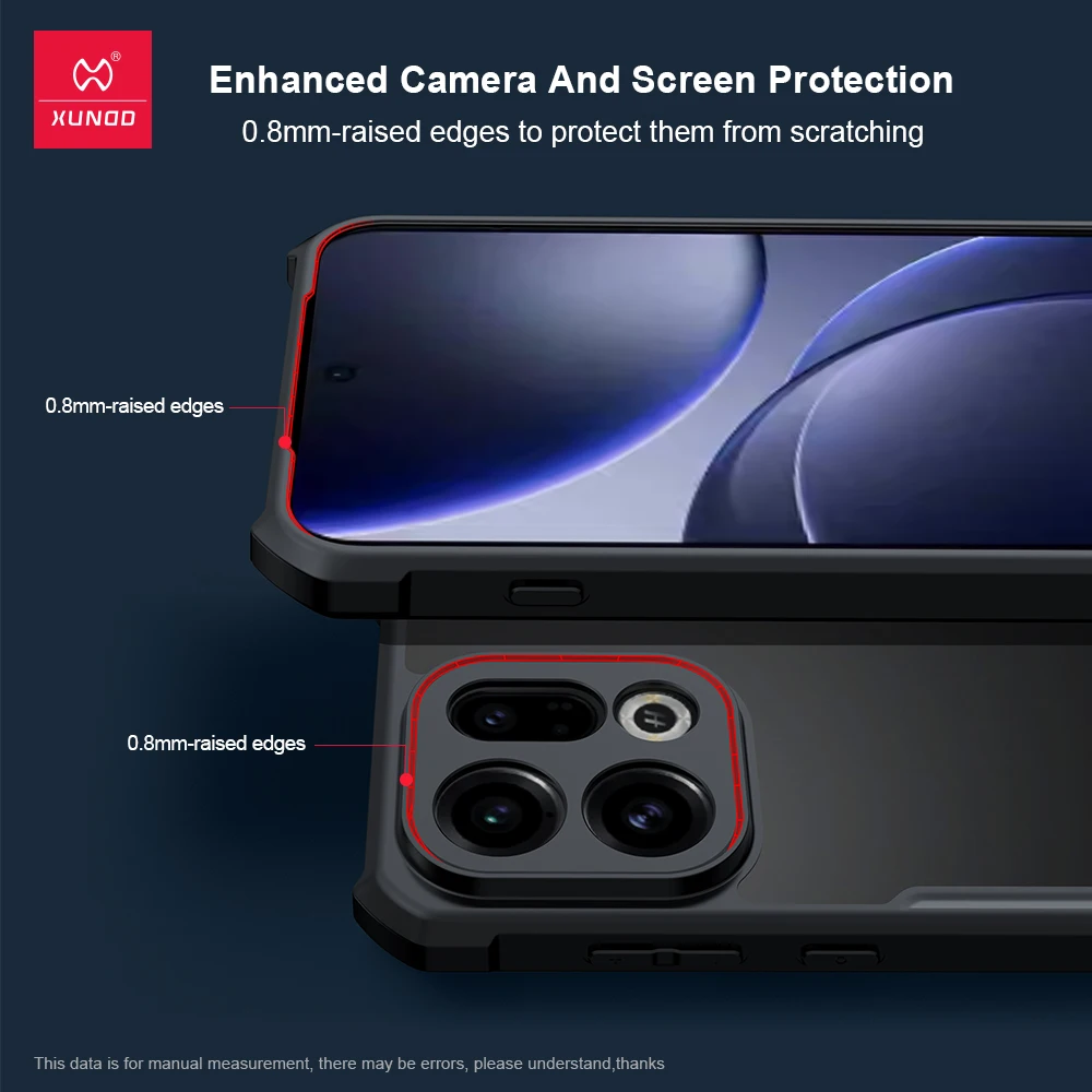 Фото Чехол Xundd для OPPO Find X9, прозрачный чехол для телефона OPPO Find X9 Pro, противоударный бампер, защитные чехлы, роскошные чехлы для OPPO №3