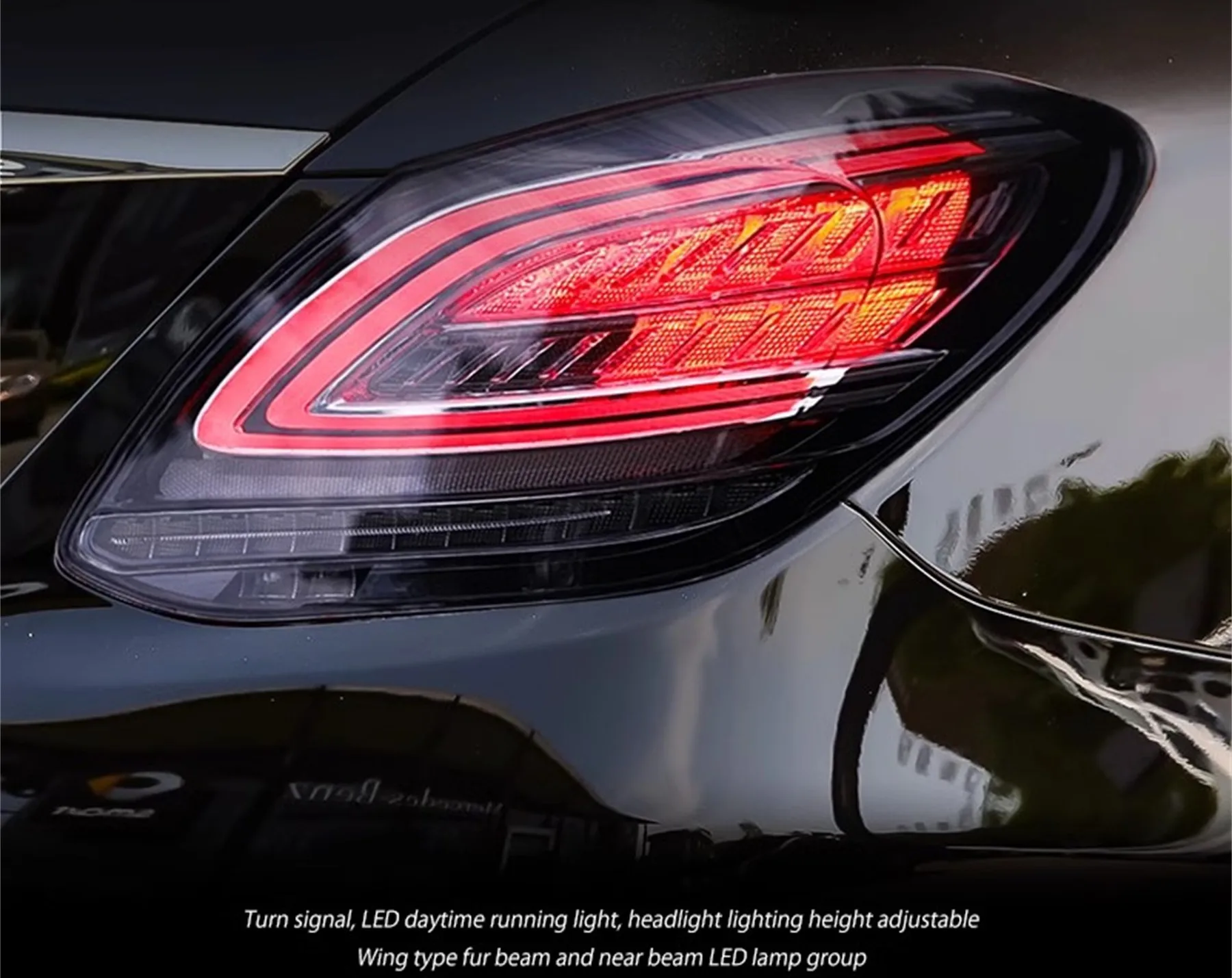 Автомобильный светодиодный задний фонарь для Mercedes Benz C-Class W205 14-20 стоп-сигнал
