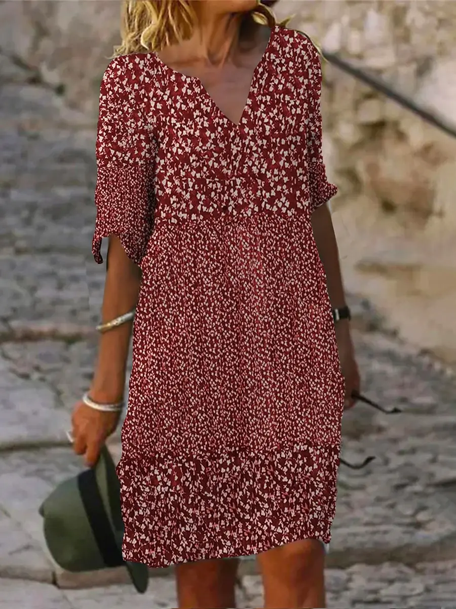 

Fashion Dresses for Womens with Y2k Floral Skirt Butterfly Floweer Graphic 3D Printed Casual Female oversized Polyester Fiber