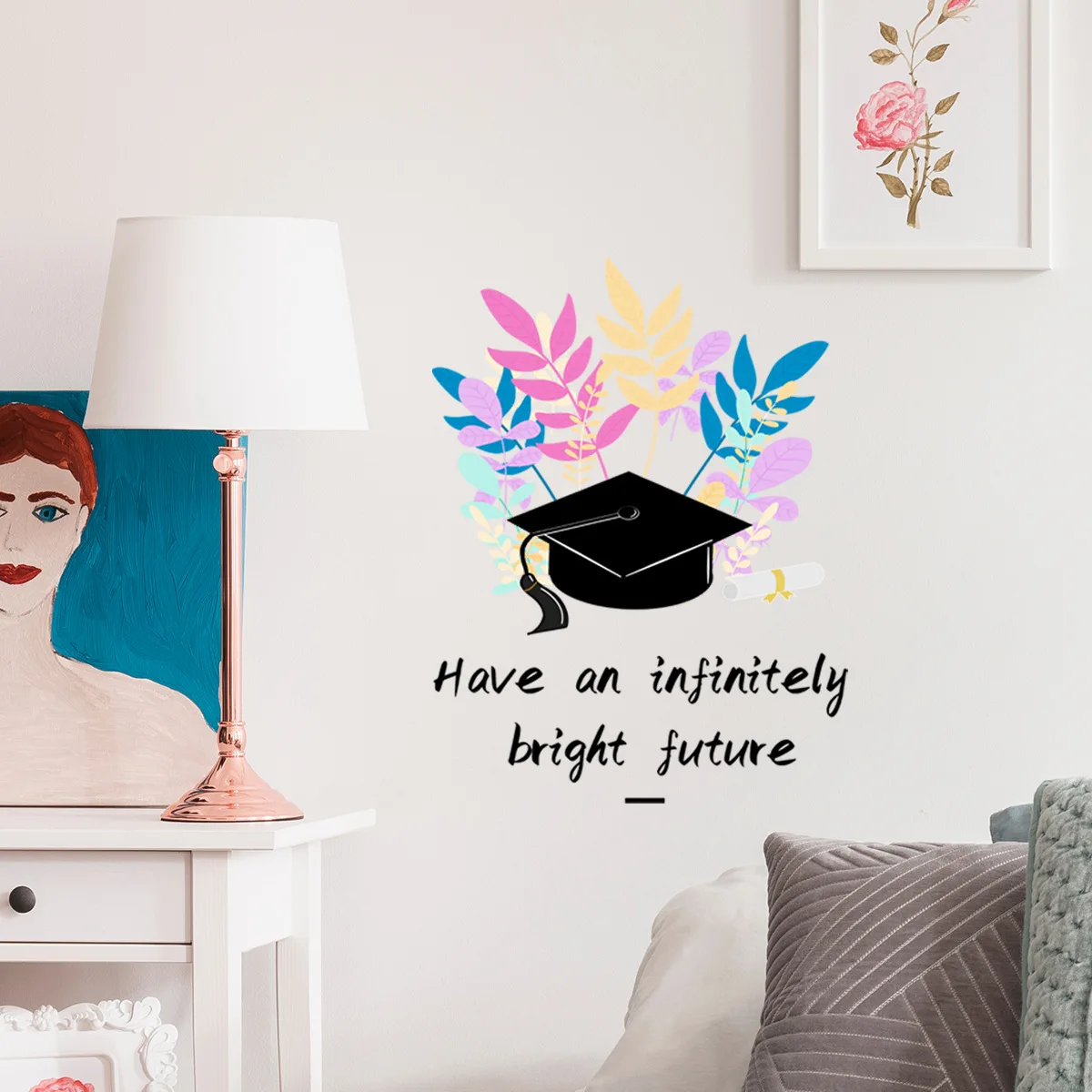 

Graduation season English inspirational language wall stickers living room room decoration wall stickers self-adhesive wholesale