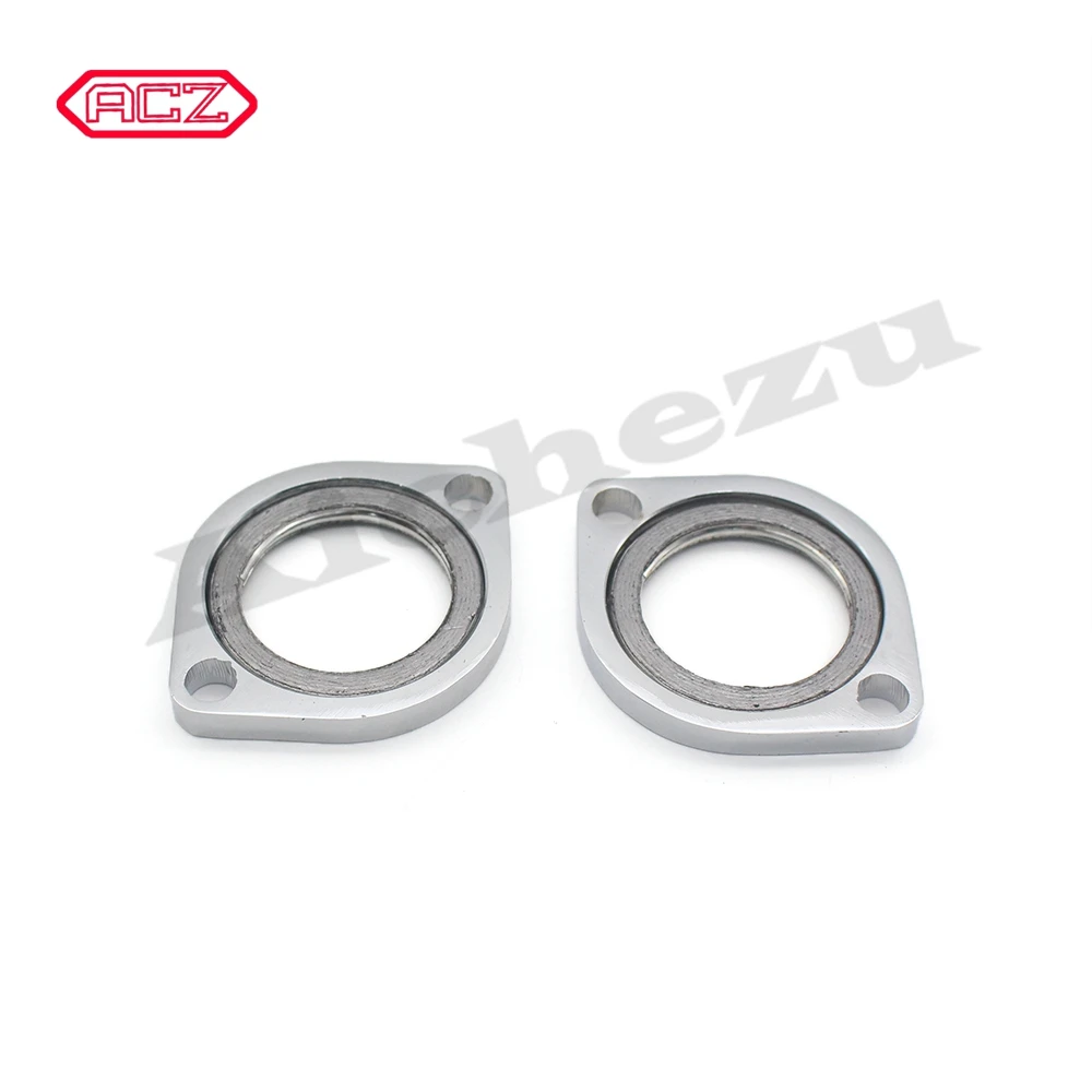 Motorcycle Street Bike Exhaust Flange Kit For Harley Evo Twin Cam Dyna Sportster 883 W/ Graphite Dount Gasket | Автомобили и