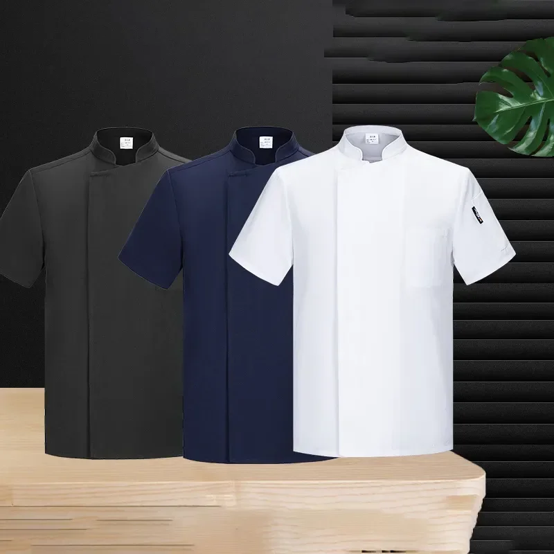 

Рабочая одежда для официанта, черная униформа для шеф-повара, кофейная униформа, одежда для шеф-повара, рабочая мужская повседневная одежда для готовки