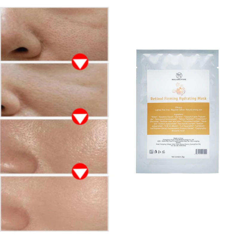 

Корейская укрепляющая маска ретинола, протеиновая увлажняющая Антивозрастная маска для лица, уход за лицом