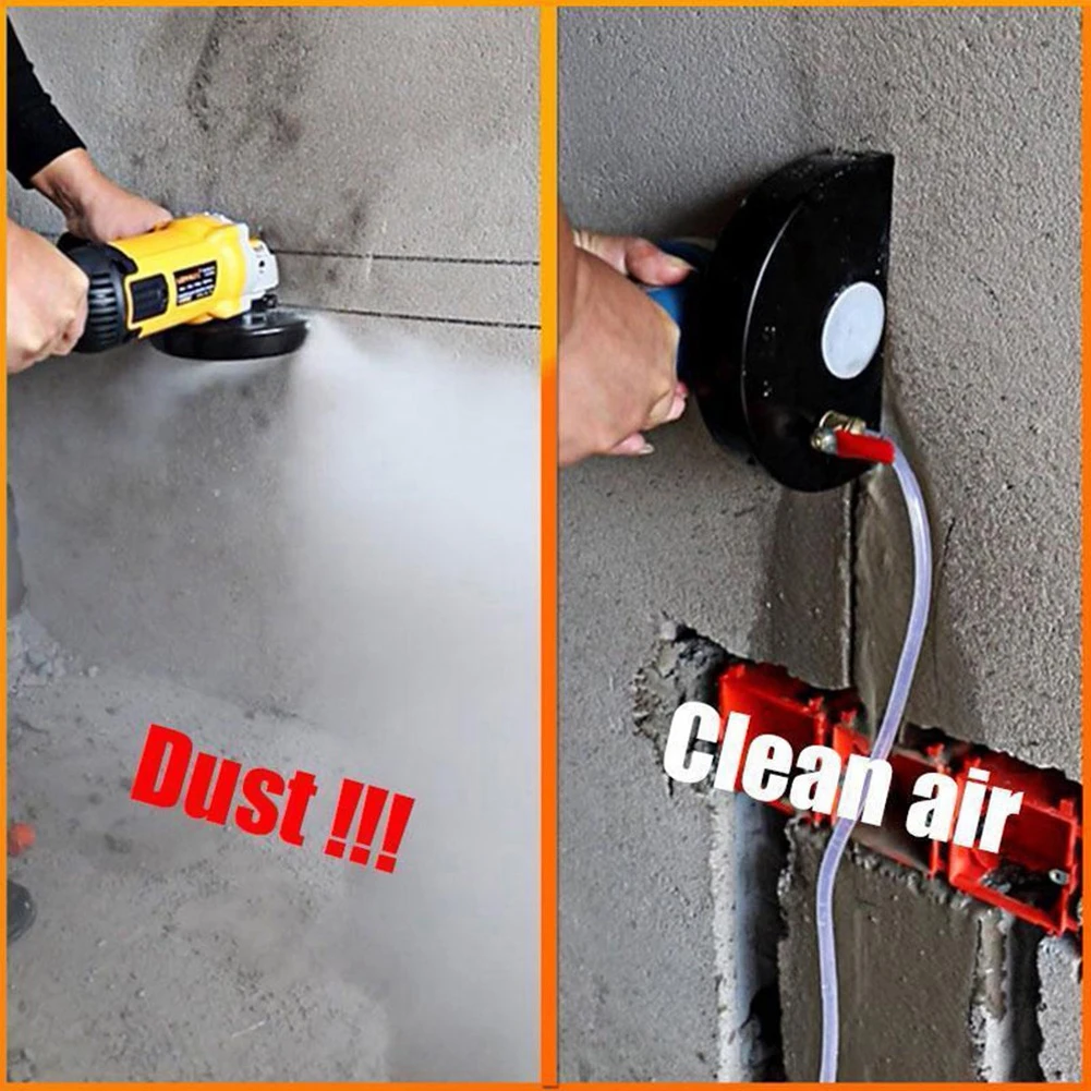 

Angle Grinder Shield Set Water Cutting Machine Base Safety Cover Dust Collecting Guard Kit Dust Shroud Protecter Cover 120x43mm