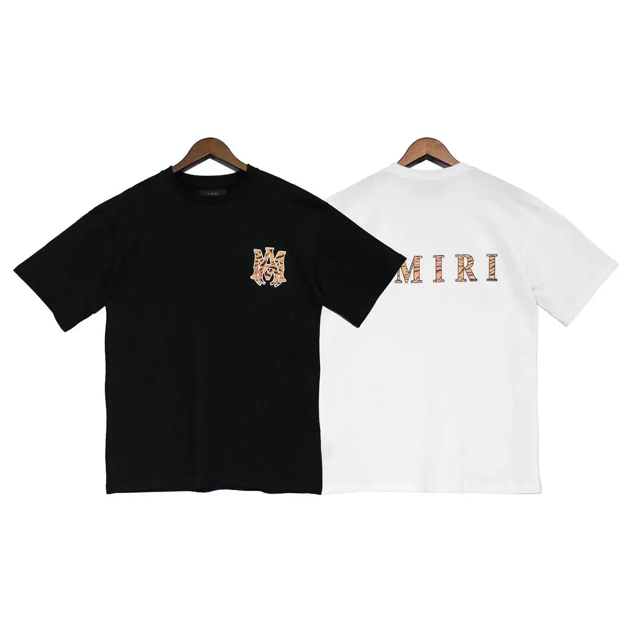 

AMIRI 22SS Spring And Summer Tiger Logo Print Street Popular Round Neck T-shirt High Street Men Women With Loose Short Sleeves