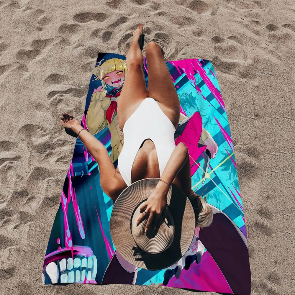 Himiku Togas Пляжное полотенце из микрофибры впитывающее быстросохнущее мягкое для