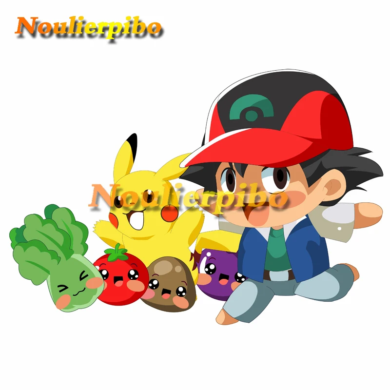 Забавные мультяшные автомобильные наклейки Покемон Пикачу сяочжи ПВХ