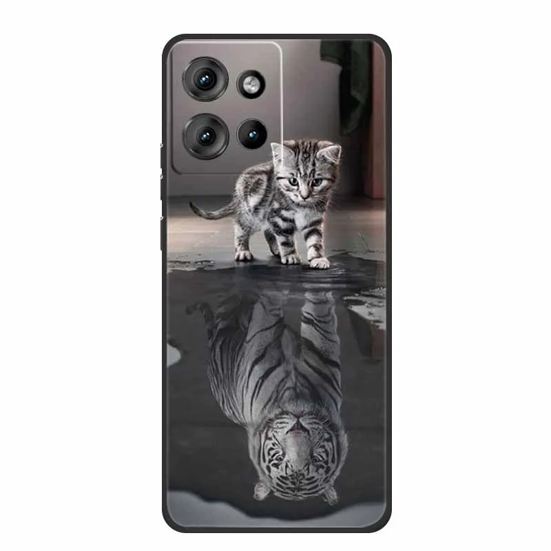 Чехол для Motorola ThinkPhone 25 чехол телефона с изображением тигра черный силиконовый