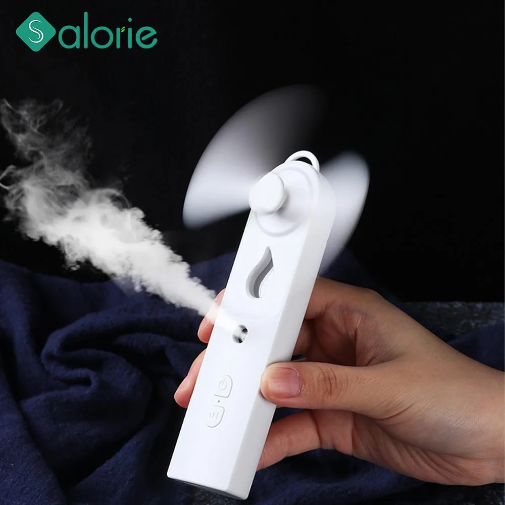 

Nano Mist Facial Sprayer + Fan Face Steamer USB Rechargeable Nebulizer Humidifier Moisturizing SPA Handheld Alcohol Disinfection