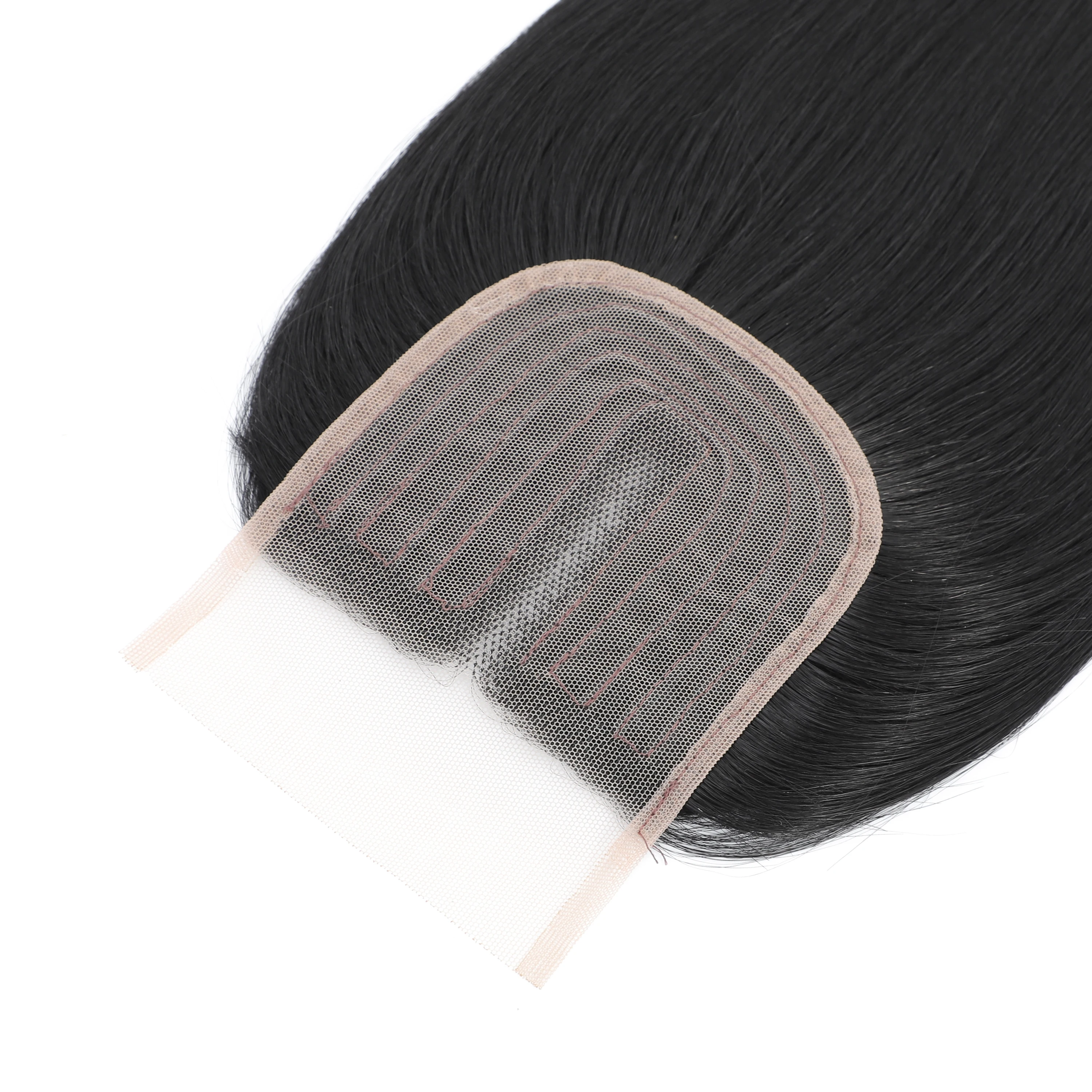 

4x1 T/ Middle Part Lace Closure Heat Resistant Fiber Bone Straight HD Transparent Swiss Lace Closures