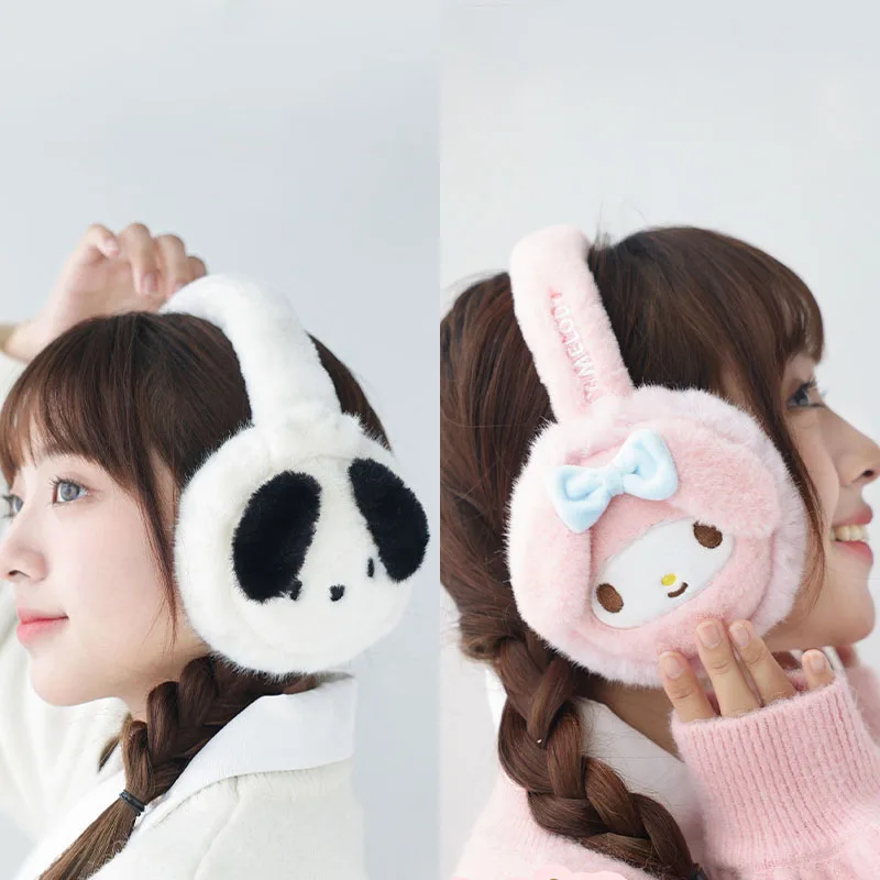 

Sanrio My Melody Pachacco Earmuffs Warm Female Cinnamoroll Outdoor Cartoon Cute Cold Protection Earflap Winter Adult Ear Warmer