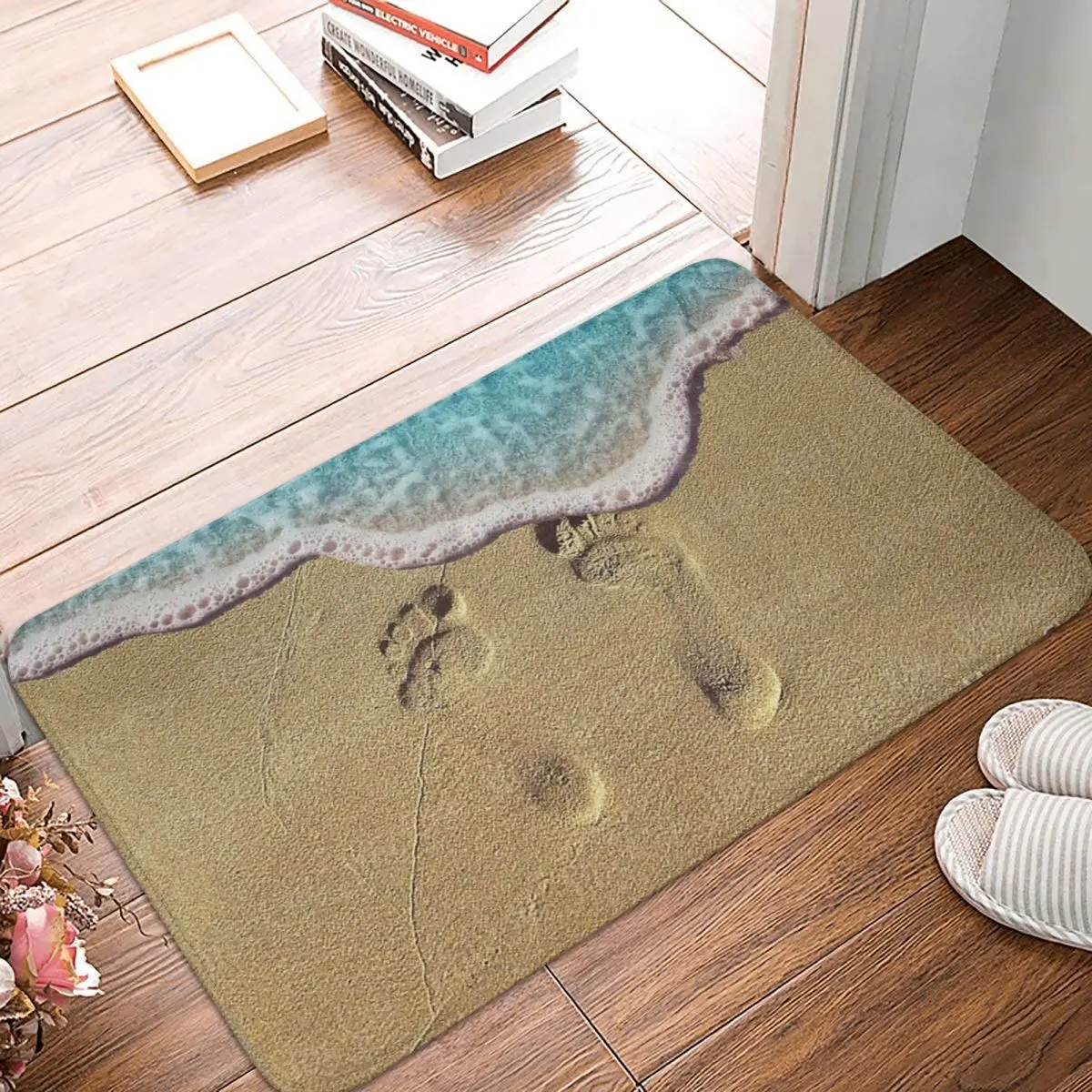 

Beach Feet 60x40cm Carpet Polyester Floor Mats Mats Personalized Bathroom Carpets