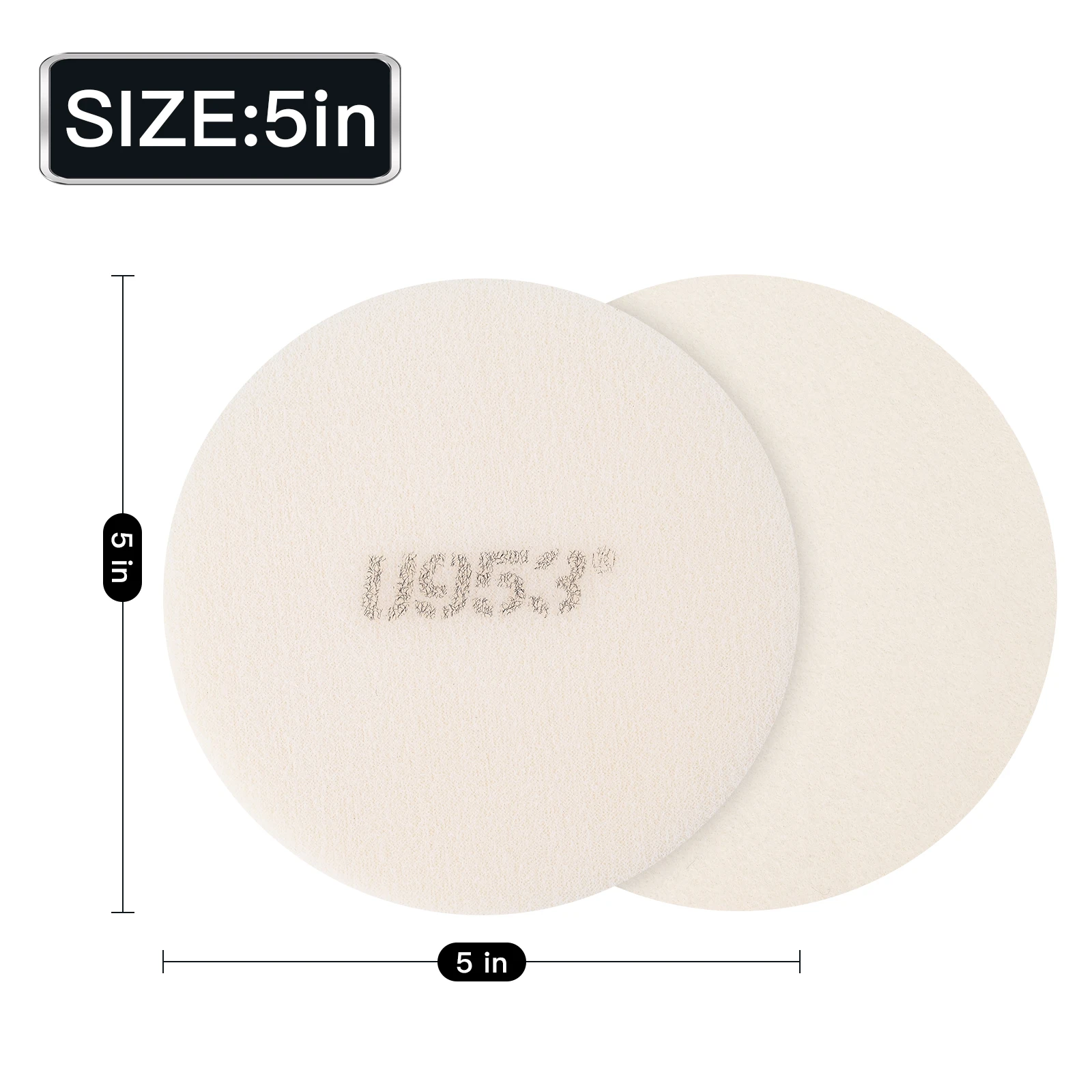 

НОВАЯ полировальная подушечка из оксида церия, 5 шт./упак., для удаления стекла с эффектом радуги, стеклянных водных пятен, щелочной кислоты, мороза