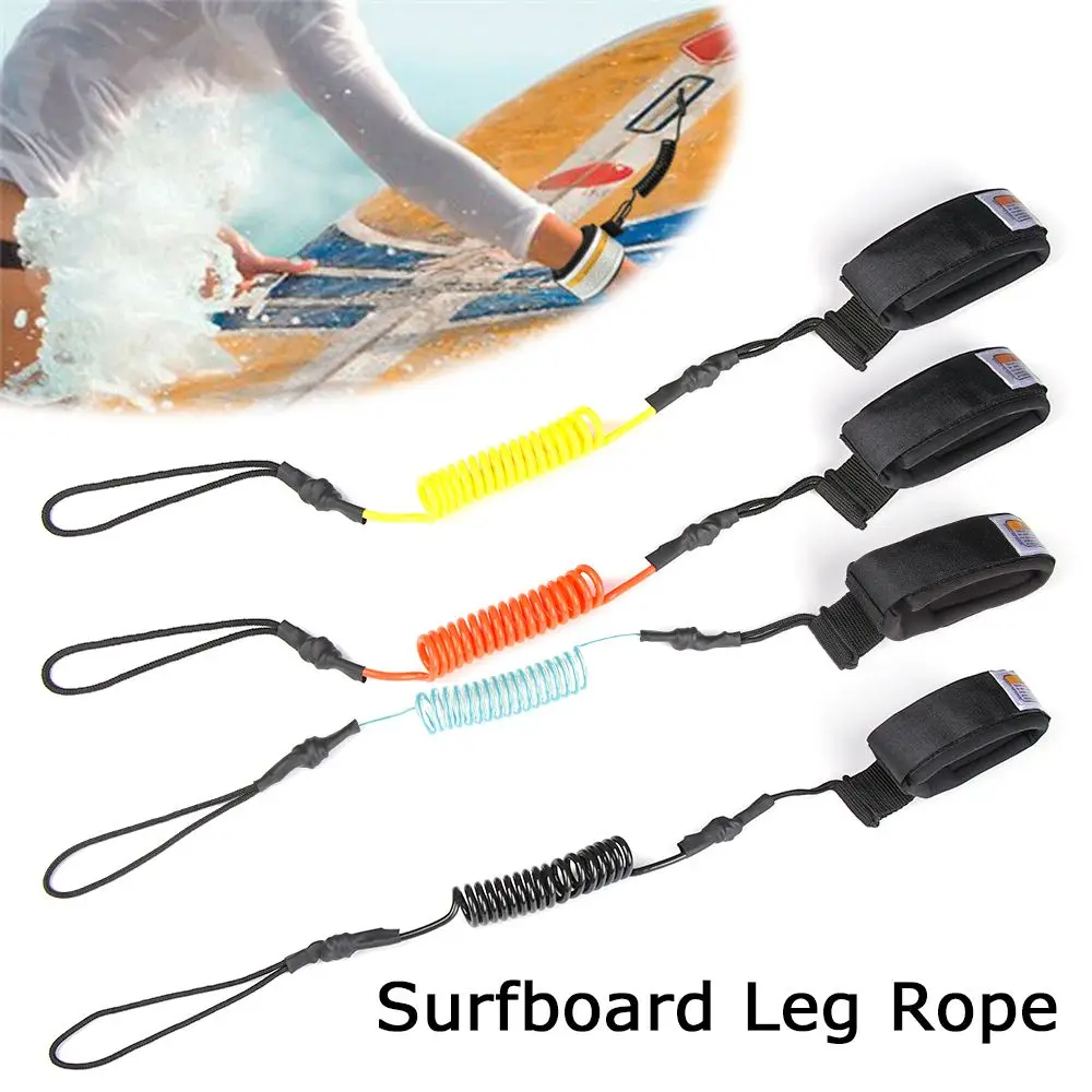 

Safety Raft Kayak Rope Keep Diving Accessories Surfing Ankle Leash Stand Up Paddle Surfboard Leg Rope Elastic Coiled