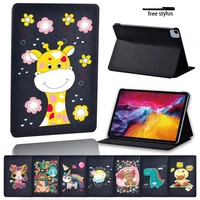 for 2022 ipad air 5 10 9air 4 2020 10 9 inch flip tablet cover case cute cartoon pattern fashion leather stand protective shell