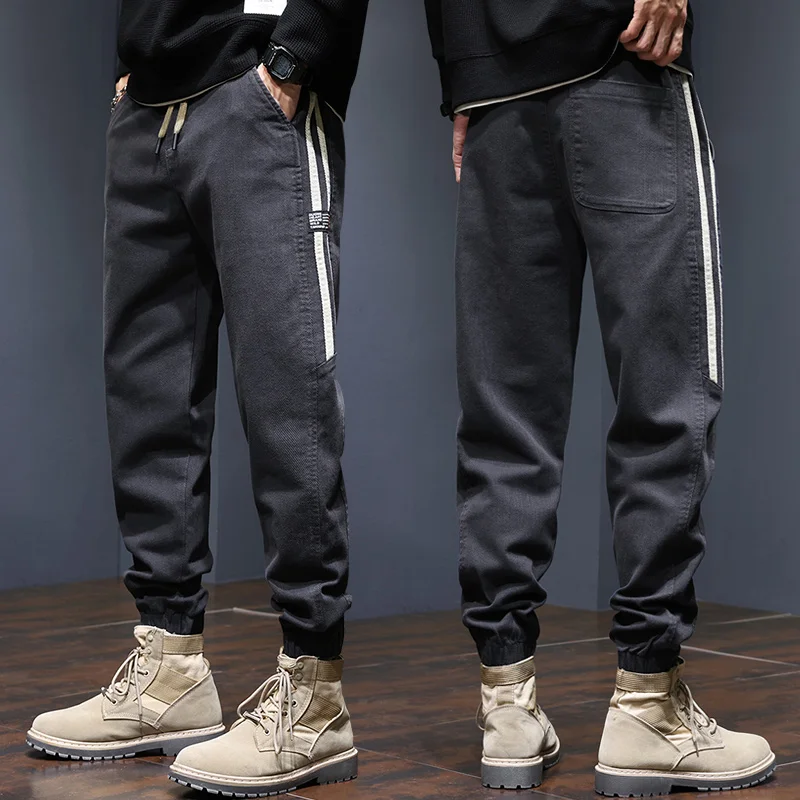 CUMUKKIYP Осенне-зимние свободные повседневные брюки Harlan мужские спортивные