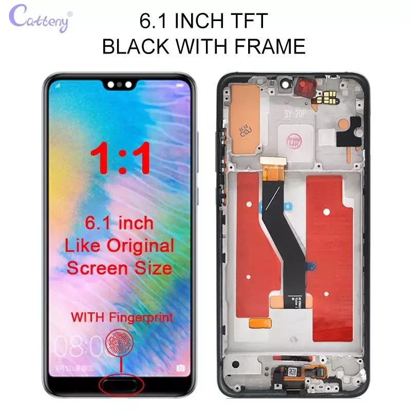 

For Huawei P20 Pro Display Touch Screen Digitizer Assembly CLT-L09 L29 L04 AL01 Lcd Free Shipping With Frame