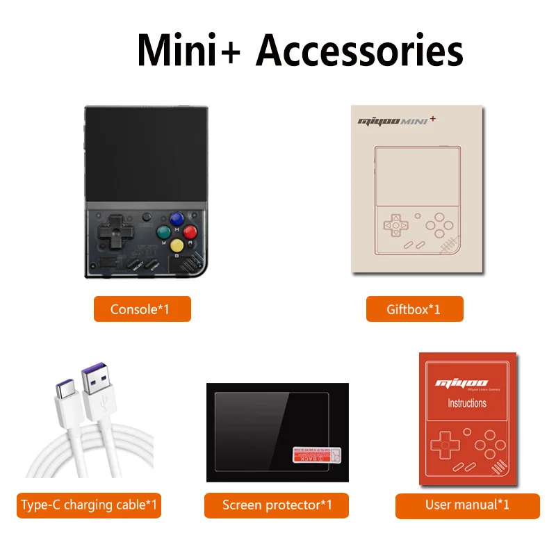 Портативная игровая консоль MIYOO MINI Plus в стиле ретро