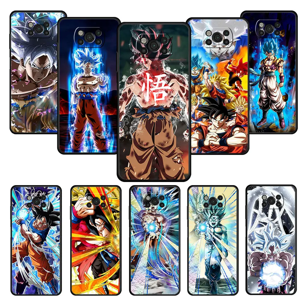 Чехлы для Xiaomi POCO MI 11 lite M4 Pro 5G 11T 9T M3 X4 F4 GT F3 10T X3 NFC чехол телефона Ultra instinct goku Dragon ball |