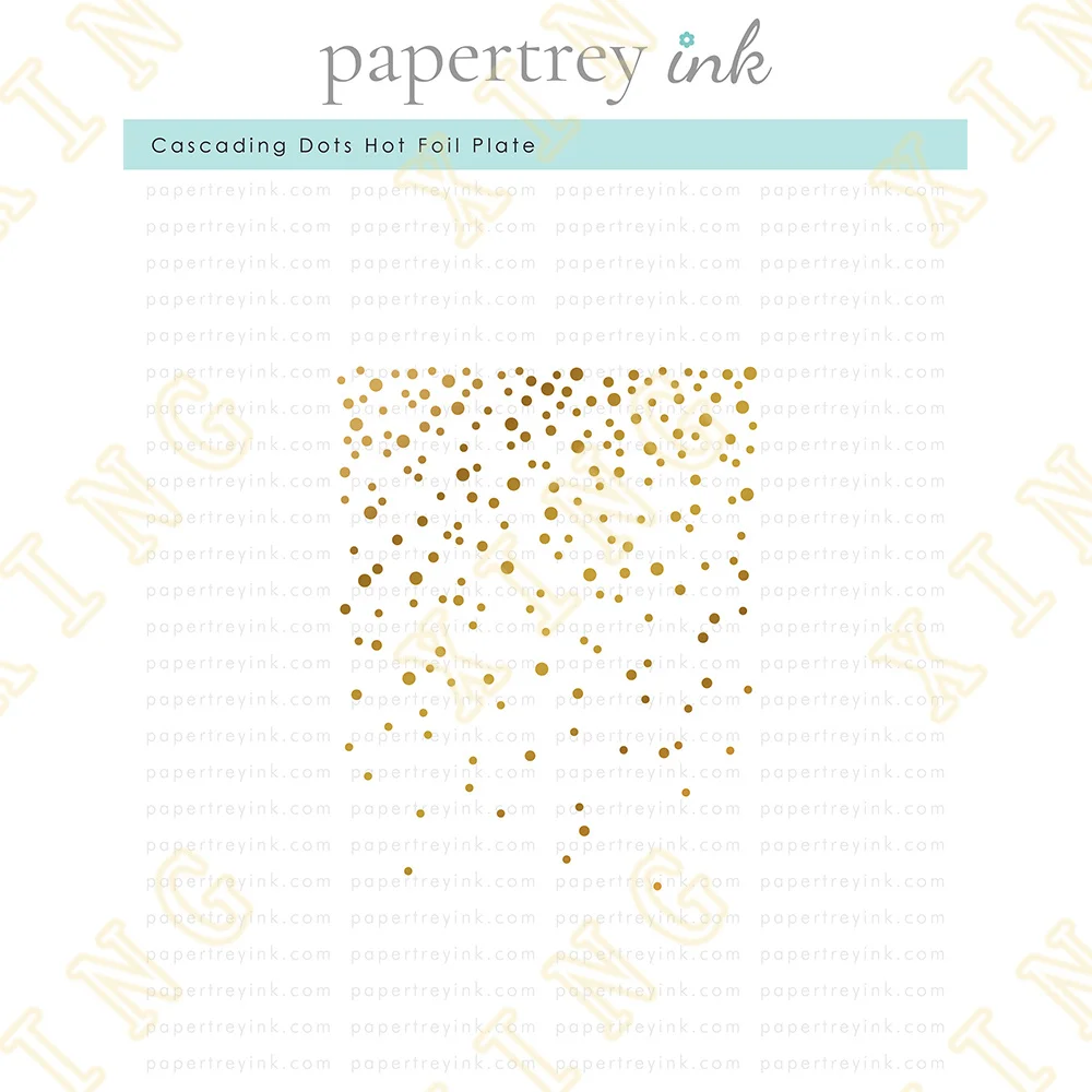 

Cascading Dots Solid Hot Foil Plate Scrapbook Diary Decoration Stencil Embossing Template Diy Greeting Card Handmade New