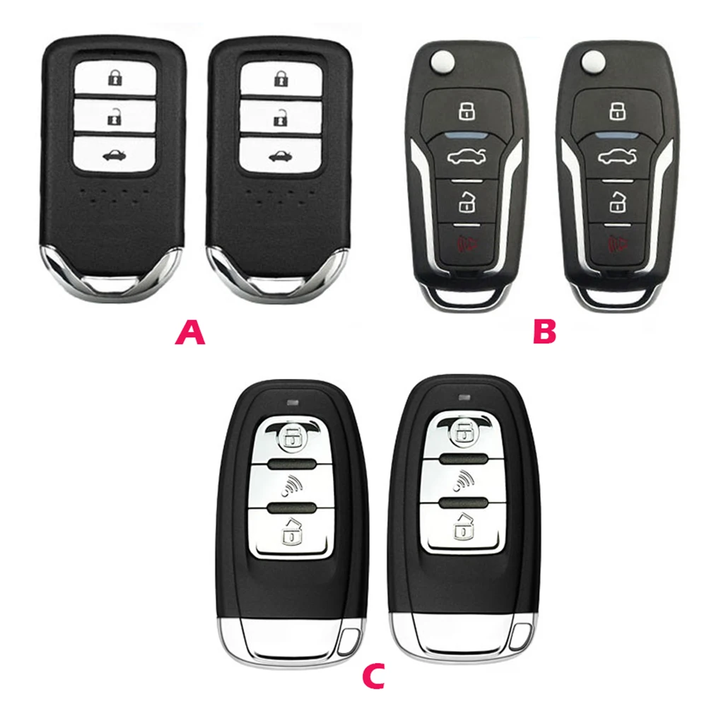 Car Bluetooth-compatible Smart Keyless Entry Alarm Systems Remote Control Start Stop Controller Automatic Lock Type B