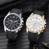 fashion quartz watch for men big dial male popular famous brand watches silicone band wristwatches clock relogio masculino