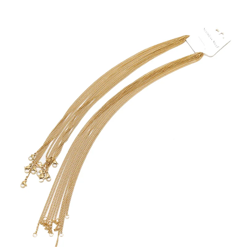 Цепочка-удлинитель из нержавеющей стали ширина 2 мм длина 45 см 500 шт./лот |