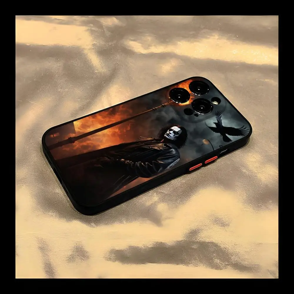 Чехол для телефона Thriller T-THE-C-CROWS IPhone 13 14 15ProMax 16 11 12 Pro Max Mini 8 7 Plus SE2020 XS X XR матовый