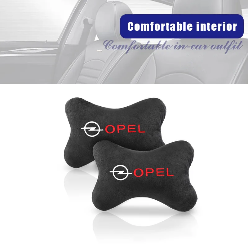 

2PC New Style Soft Car Seat Head Neck Rest Cushion Auto Headrest Pillow Pad For OPEL Corsa Insignia Astra Antara Meriva Zafira