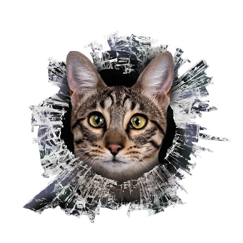 

DK450 # Автомобильные наклейки с изображением кота Саванна, водонепроницаемые наклейки с животными из ПВХ с 3D-эффектом, блокирующими царапинами и увеличением забавных автозапчастей