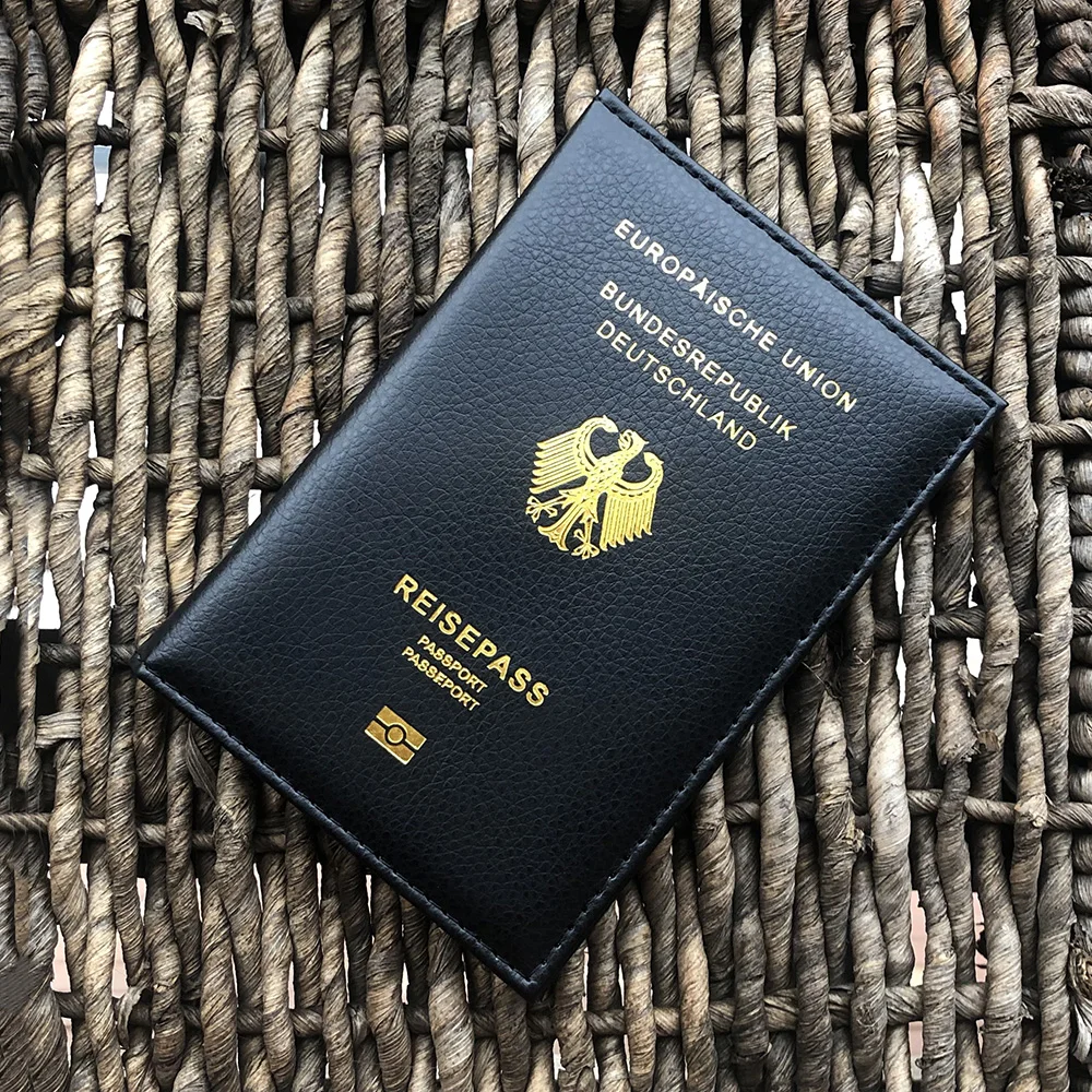 Personalized Customize German Passport Cover with Names Pink