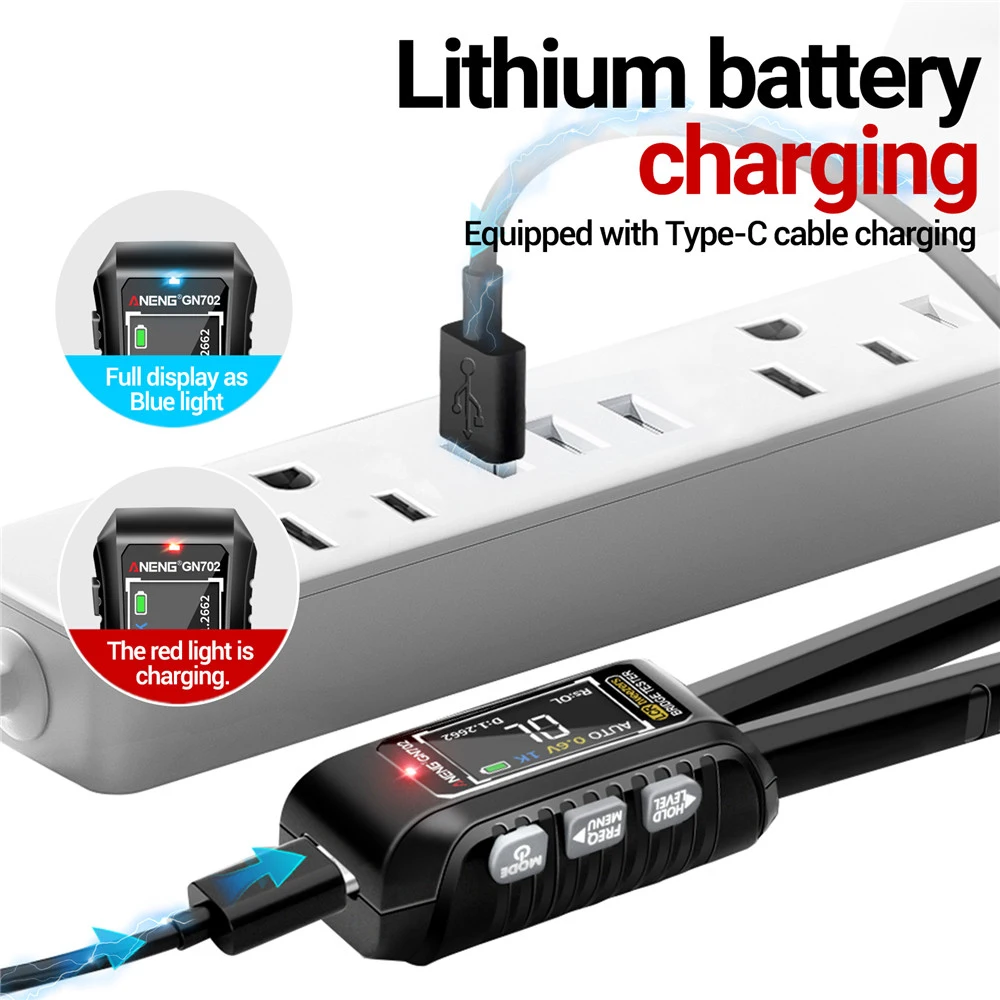 LCR SMD тестер GN702 интеллектуальный литиевый аккумулятор сопротивление емкость